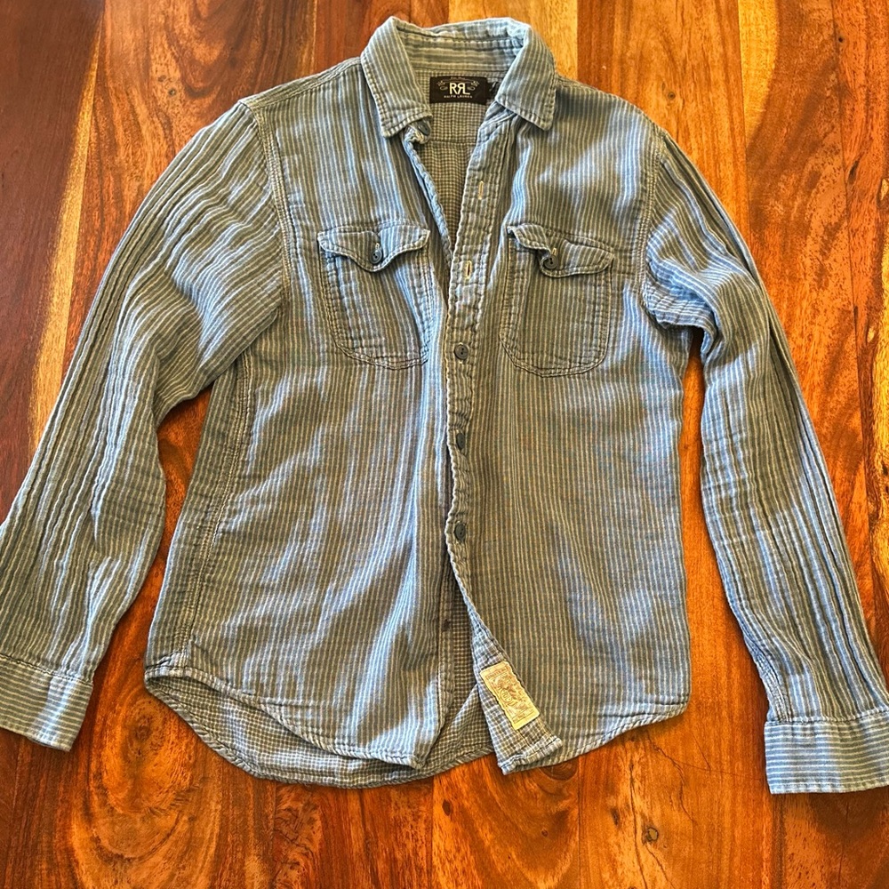 DOUBLE RRL LONG SLEEVE BUTTON UP
